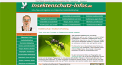 Desktop Screenshot of insektenschutz-infos.de